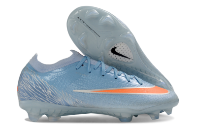 Nike Air Zoom Mercurial Vapor 17 Elite FG Firm Ground Soccer Cleats - Blue/Electric Orange/Silver