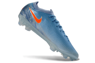 Nike Air Zoom Mercurial Vapor 17 Elite FG Firm Ground Soccer Cleats - Blue/Electric Orange/Silver