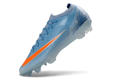 Nike Air Zoom Mercurial Vapor 17 Elite FG Firm Ground Soccer Cleats - Blue/Electric Orange/Silver