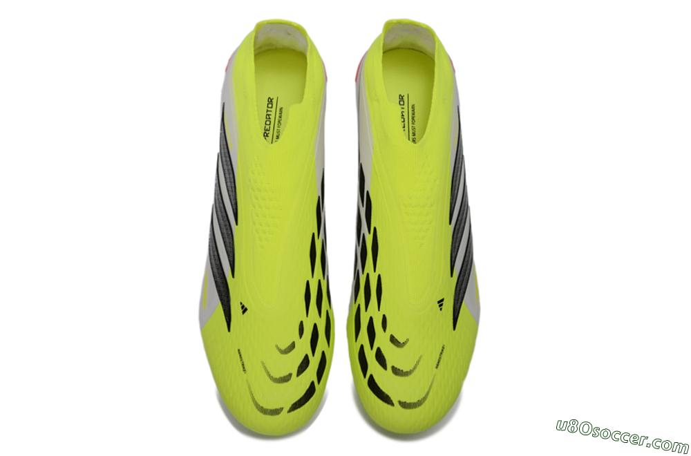 Adidas Predator 26 Elite Laceless FG Firm Ground Soccer Cleats - Yellow/Neon Green/White 4