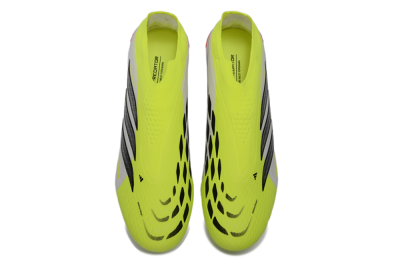 Adidas Predator 26 Elite Laceless FG Firm Ground Soccer Cleats - Yellow/Neon Green/White