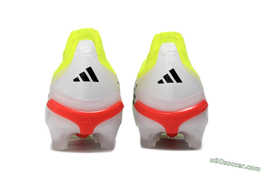 Adidas Predator 26 Elite Laceless FG Firm Ground Soccer Cleats - Yellow/Neon Green/White 5