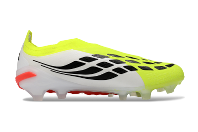 Adidas Predator 26 Elite Laceless FG Firm Ground Soccer Cleats - Yellow/Neon Green/White