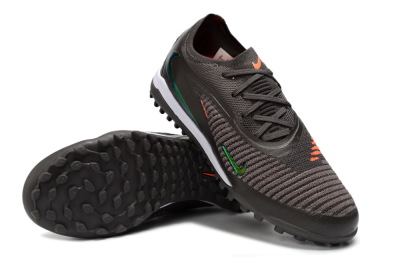 Nike Phantom 6 Elite Low TF Artificial Turf Soccer Shoes - Black/Electric Green/Orange Blaze