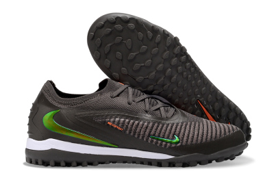 Nike Phantom 6 Elite Low TF Artificial Turf Soccer Shoes - Black/Electric Green/Orange Blaze