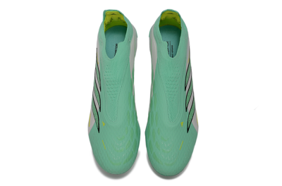 Adidas Predator 26 Elite Laceless FG Firm Ground Soccer Cleats - Green/Highlighter Green/Black