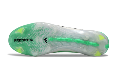 Adidas Predator 26 Elite Laceless FG Firm Ground Soccer Cleats - Green/Highlighter Green/Black