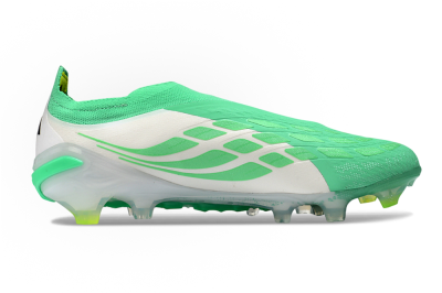 Adidas Predator 26 Elite Laceless FG Firm Ground Soccer Cleats - Green/Highlighter Green/Black