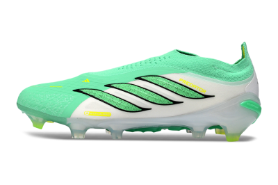 Adidas Predator 26 Elite Laceless FG Firm Ground Soccer Cleats - Green/Highlighter Green/Black
