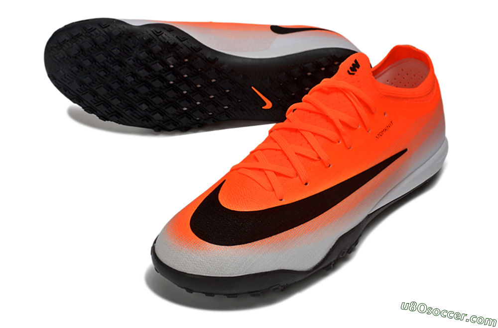 Nike Air Zoom Mercurial Vapor 17 Elite TF Artificial Turf Soccer Shoes - Orange/Bright Coral/Sleek Black 3