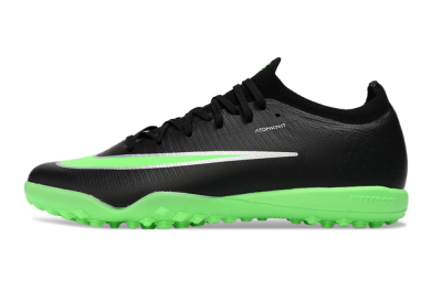 Nike Air Zoom Mercurial Vapor 17 Elite TF Artificial Turf Soccer Shoes - Black/Neon Green/Metallic Silver