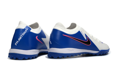 Nike Phantom GX 2 Elite TF Artificial Turf Soccer Shoes - White/Electric Blue/Flame Pink