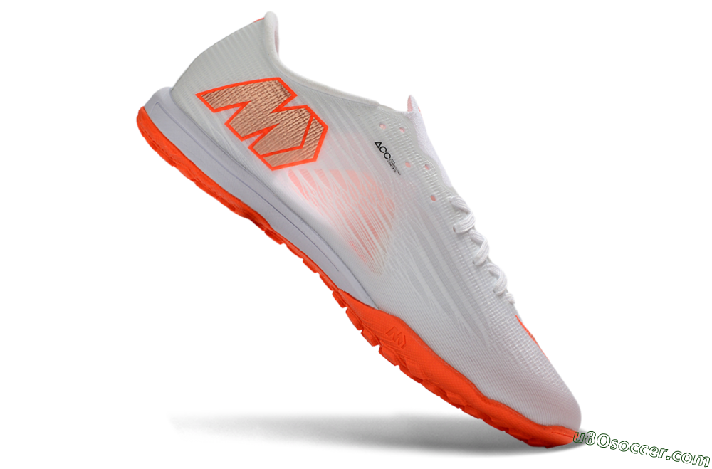 Nike Air Zoom Mercurial Superfly 11 Elite TF Artificial Turf Soccer Shoes - White/Bright Orange/Sleek Silver 4
