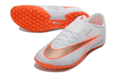 Nike Air Zoom Mercurial Superfly 11 Elite TF Artificial Turf Soccer Shoes - White/Bright Orange/Sleek Silver
