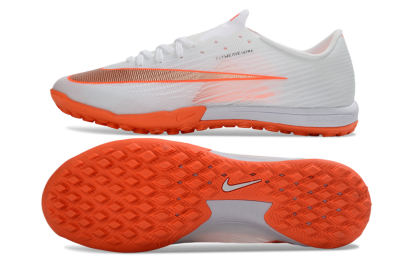Nike Air Zoom Mercurial Superfly 11 Elite TF Artificial Turf Soccer Shoes - White/Bright Orange/Sleek Silver