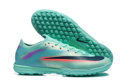 Nike Air Zoom Mercurial Vapor 17 Elite TF Artificial Turf Soccer Shoes - Aqua/Coral Burst/Aqua Mist