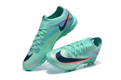Nike Air Zoom Mercurial Vapor 17 Elite TF Artificial Turf Soccer Shoes - Aqua/Coral Burst/Aqua Mist