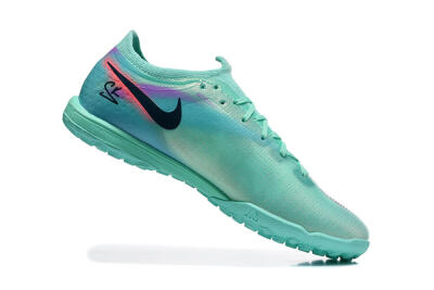 Nike Air Zoom Mercurial Vapor 17 Elite TF Artificial Turf Soccer Shoes - Aqua/Coral Burst/Aqua Mist