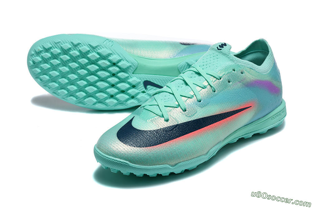 Nike Air Zoom Mercurial Vapor 17 Elite TF Artificial Turf Soccer Shoes - Aqua/Coral Burst/Aqua Mist 3