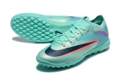 Nike Air Zoom Mercurial Vapor 17 Elite TF Artificial Turf Soccer Shoes - Aqua/Coral Burst/Aqua Mist