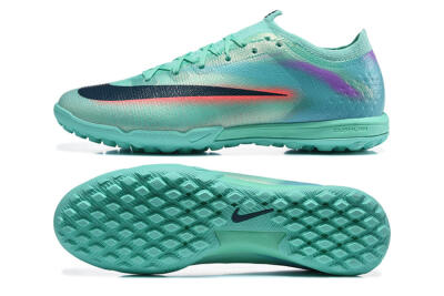 Nike Air Zoom Mercurial Vapor 17 Elite TF Artificial Turf Soccer Shoes - Aqua/Coral Burst/Aqua Mist