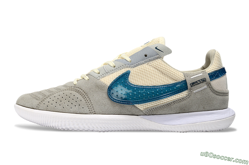 Nike Street Gato IC Indoor & Futsal Soccer Shoes - Gray/Teal Accent/Neutral Shade 2