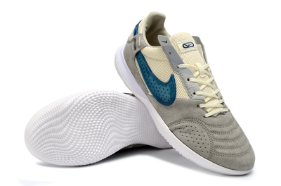 Nike Street Gato IC Indoor & Futsal Soccer Shoes - Gray/Teal Accent/Neutral Shade