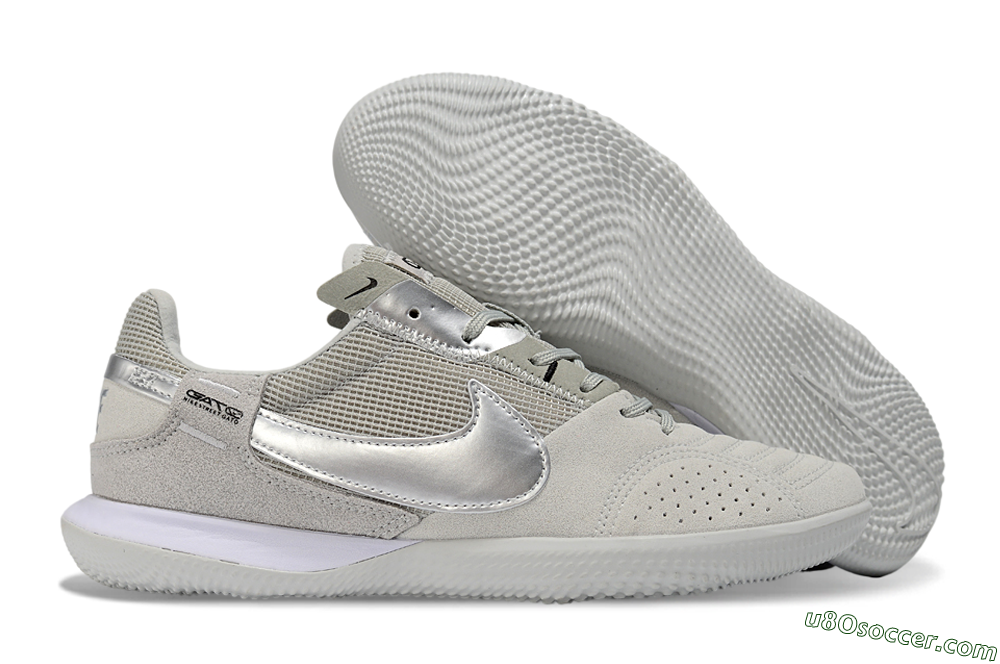 Nike Street Gato IC Indoor & Futsal Soccer Shoes - Gray/Silver Mist/Shadow Gray 1