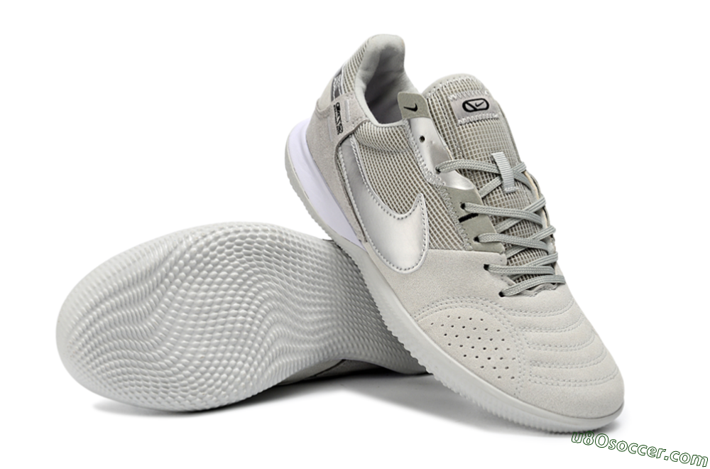 Nike Street Gato IC Indoor & Futsal Soccer Shoes - Gray/Silver Mist/Shadow Gray 3
