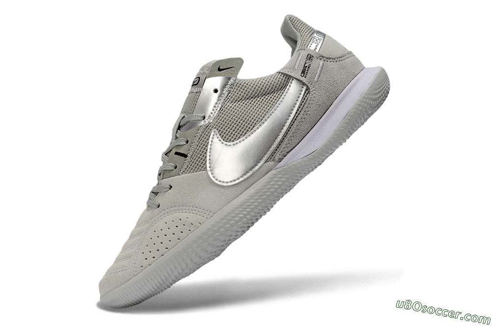 Nike Street Gato IC Indoor & Futsal Soccer Shoes - Gray/Silver Mist/Shadow Gray 5