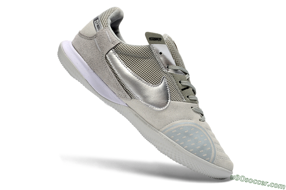 Nike Street Gato IC Indoor & Futsal Soccer Shoes - Gray/Silver Mist/Shadow Gray 4