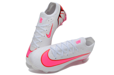 Nike Air Zoom Mercurial Vapor 16 Elite FG Firm Ground Soccer Cleats - White/Neon Pink/Hot Pink