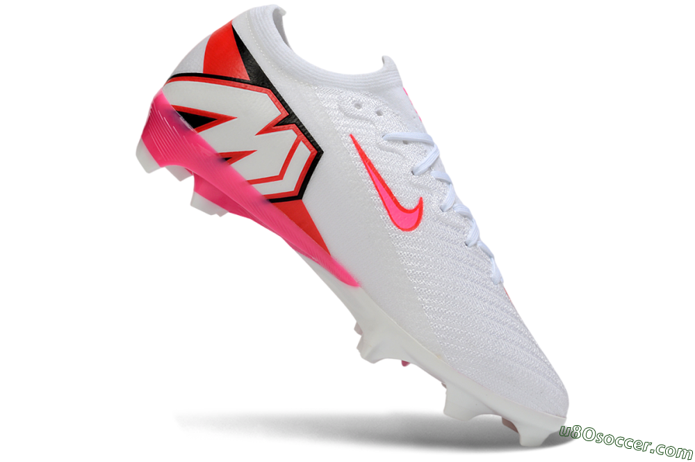Nike Air Zoom Mercurial Vapor 16 Elite FG Firm Ground Soccer Cleats - White/Neon Pink/Hot Pink 4