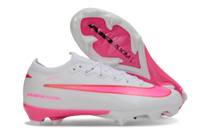 Nike Air Zoom Mercurial Vapor 16 Elite FG Firm Ground Soccer Cleats - White/Neon Pink/Hot Pink