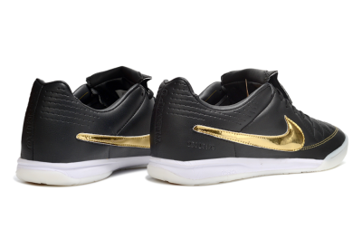 Nike Tiempo Legend SE TF Artificial Turf Soccer Shoes - Black/Gold Accent/White Sole