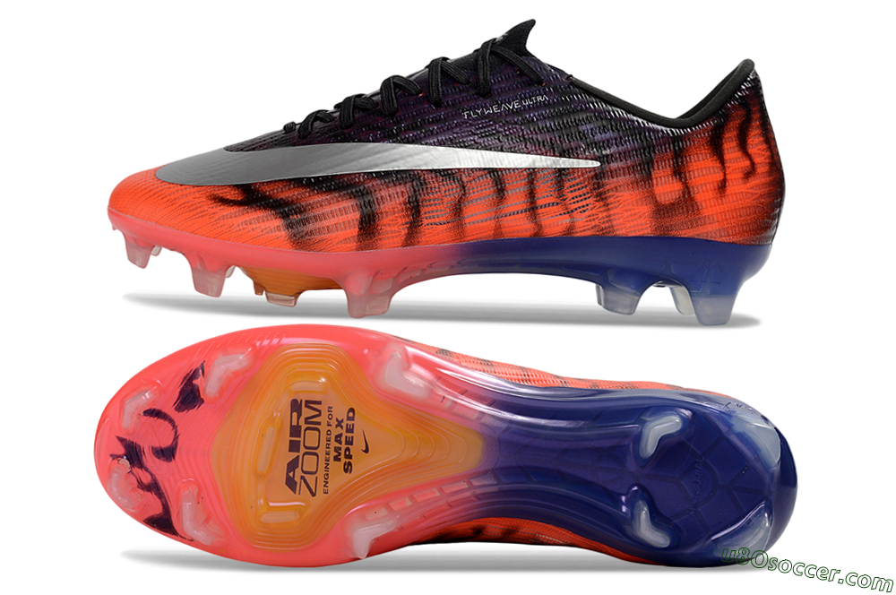 Nike Air Zoom Mercurial Superfly 11 Elite FG Firm Ground Soccer Cleats - Orange/Vibrant Red/Deep Blue 0