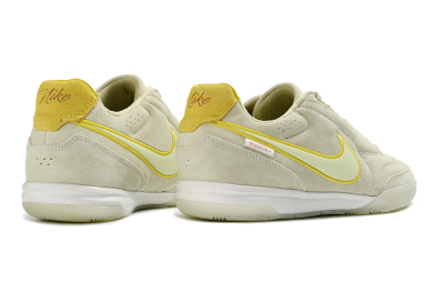 Nike Tiempo Streetgato Prm IC Indoor & Futsal Soccer Shoes - Beige/Light Yellow/Suede Gray