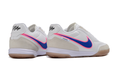 Nike Tiempo Streetgato Prm IC Indoor & Futsal Soccer Shoes - White/Electric Blue/Pink Blast