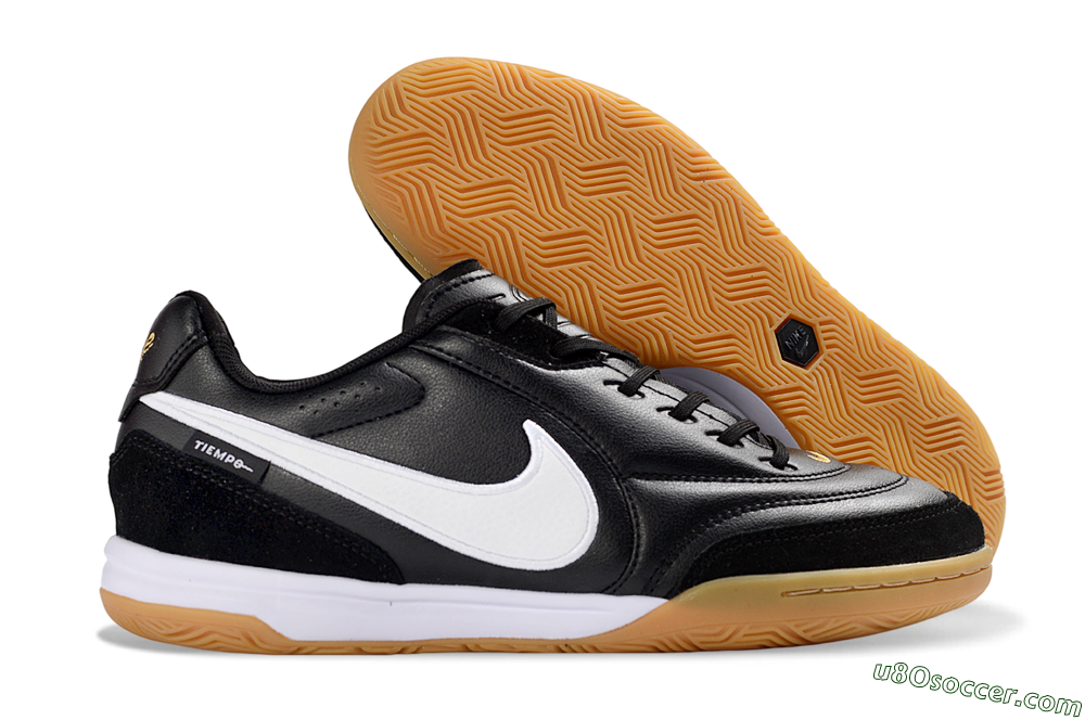 Nike Tiempo Streetgato Prm IC Indoor & Futsal Soccer Shoes - Black/White/Gum 1