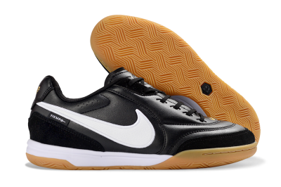 Nike Tiempo Streetgato Prm IC Indoor & Futsal Soccer Shoes - Black/White/Gum