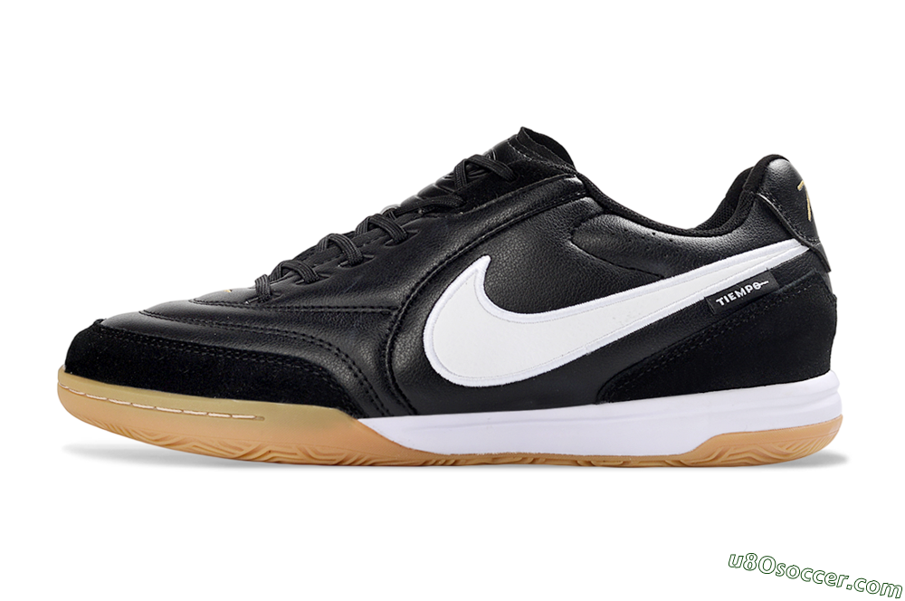 Nike Tiempo Streetgato Prm IC Indoor & Futsal Soccer Shoes - Black/White/Gum 2