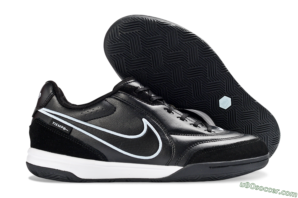 Nike Tiempo Streetgato Prm IC Indoor & Futsal Soccer Shoes - Black/Midnight Black/Skyline White 1