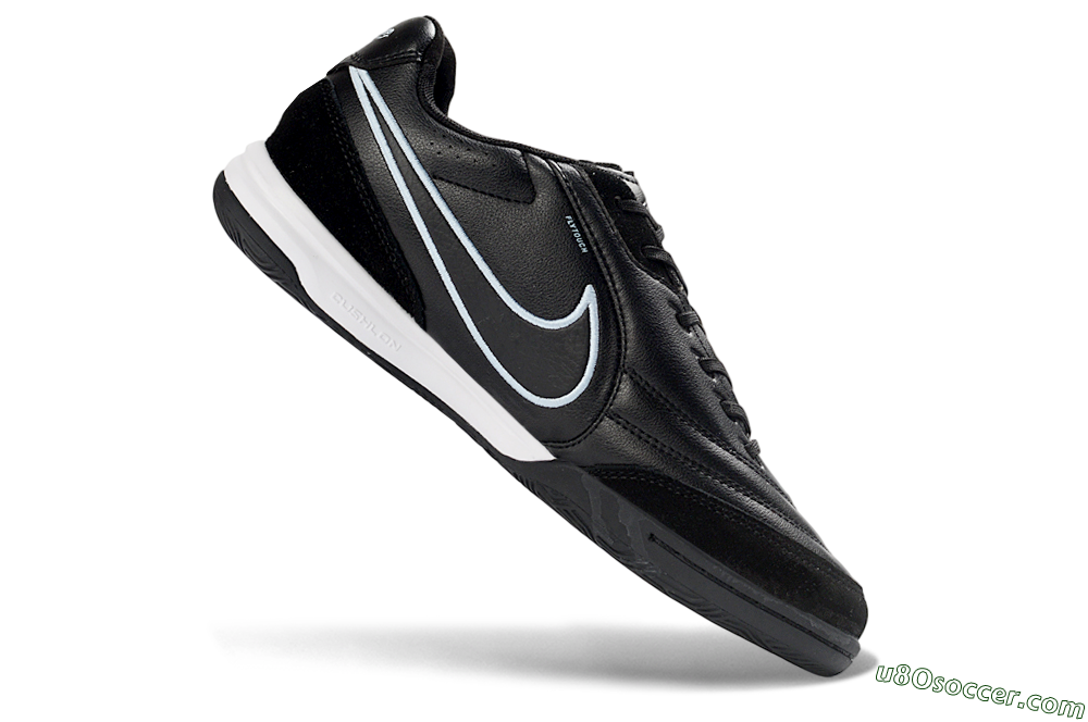 Nike Tiempo Streetgato Prm IC Indoor & Futsal Soccer Shoes - Black/Midnight Black/Skyline White 4