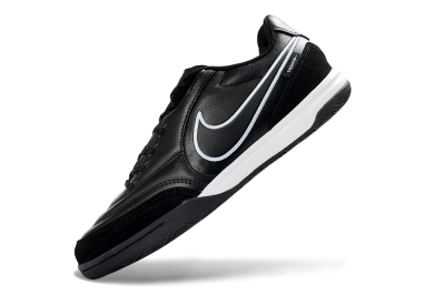 Nike Tiempo Streetgato Prm IC Indoor & Futsal Soccer Shoes - Black/Midnight Black/Skyline White