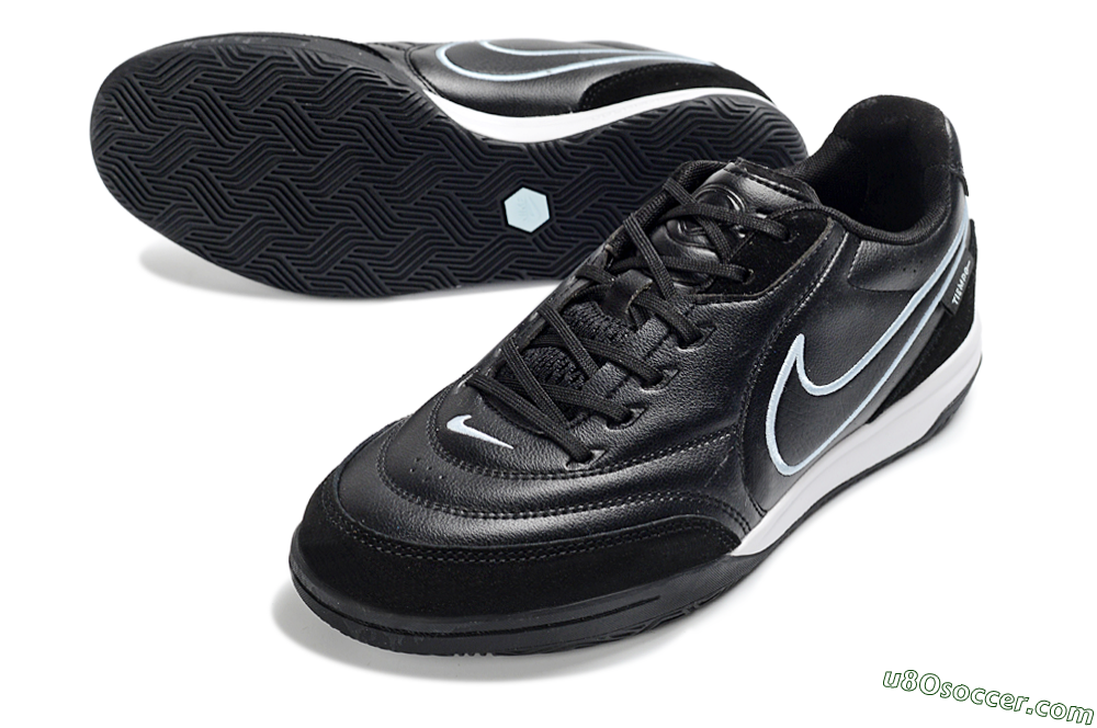 Nike Tiempo Streetgato Prm IC Indoor & Futsal Soccer Shoes - Black/Midnight Black/Skyline White 3