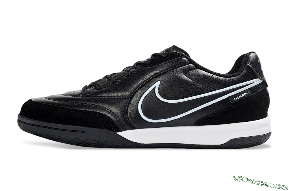 Nike Tiempo Streetgato Prm IC Indoor & Futsal Soccer Shoes - Black/Midnight Black/Skyline White 2