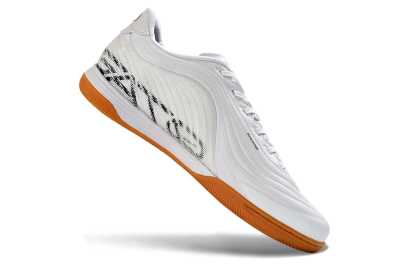 Nike Tiempo Legend 11 Pro IC Indoor & Futsal Soccer Shoes - White/Gold/Orange