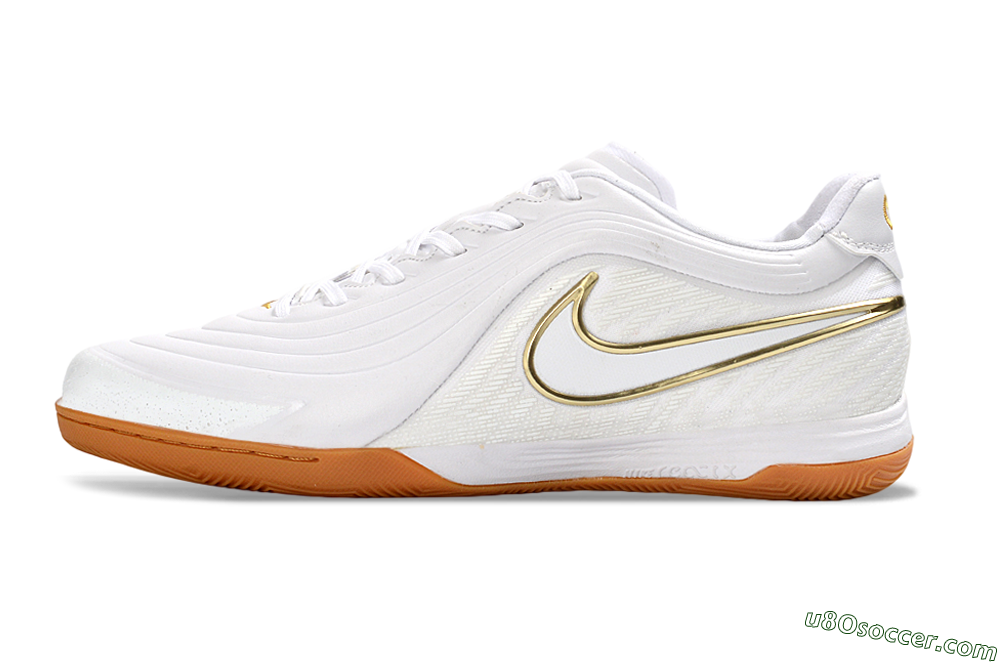 Nike Tiempo Legend 11 Pro IC Indoor & Futsal Soccer Shoes - White/Gold/Orange 2