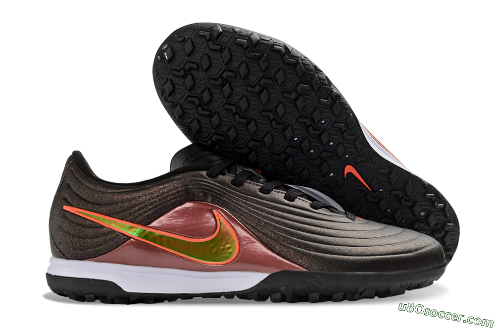 Nike Tiempo Legend 11 Pro TF Artificial Turf Soccer Shoes - Brown/Rusty Red/Neon Orange 1