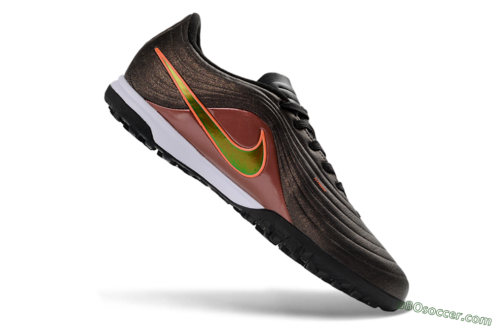 Nike Tiempo Legend 11 Pro TF Artificial Turf Soccer Shoes - Brown/Rusty Red/Neon Orange 4